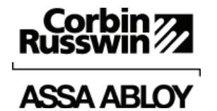 Corbin Russwin Cylinder Dogging for PED4000 and PED5000 Series Narrow and Wide Stile Installation Instructions_FM611 image on