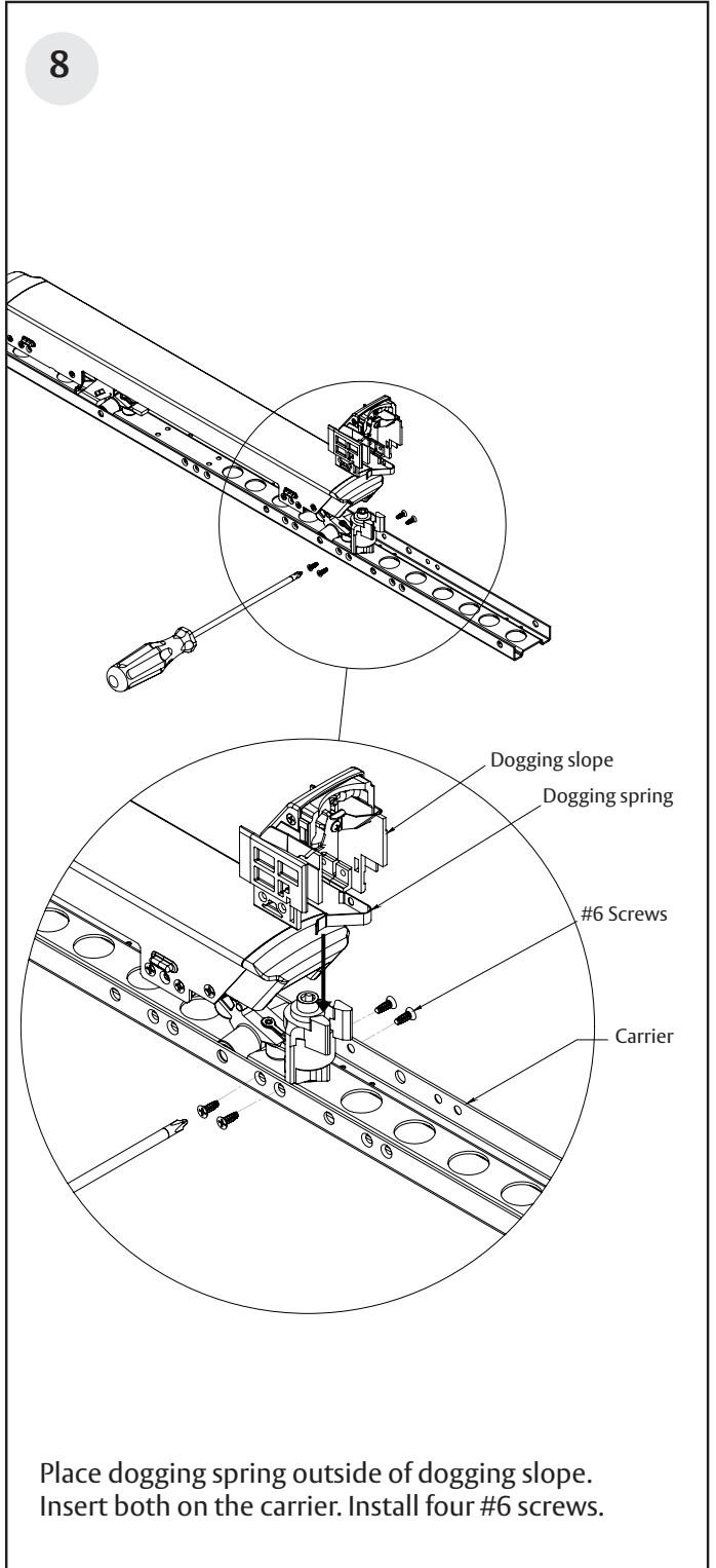 Corbin Russwin Cylinder Dogging for PED4000 and PED5000 Series Narrow and Wide Stile Installation Instructions_FM611 image on