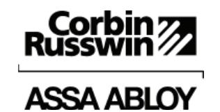 Corbin Russwin Cylinder Dogging for PED4000 and PED5000 Series Narrow and Wide Stile Installation Instructions_FM611 image on