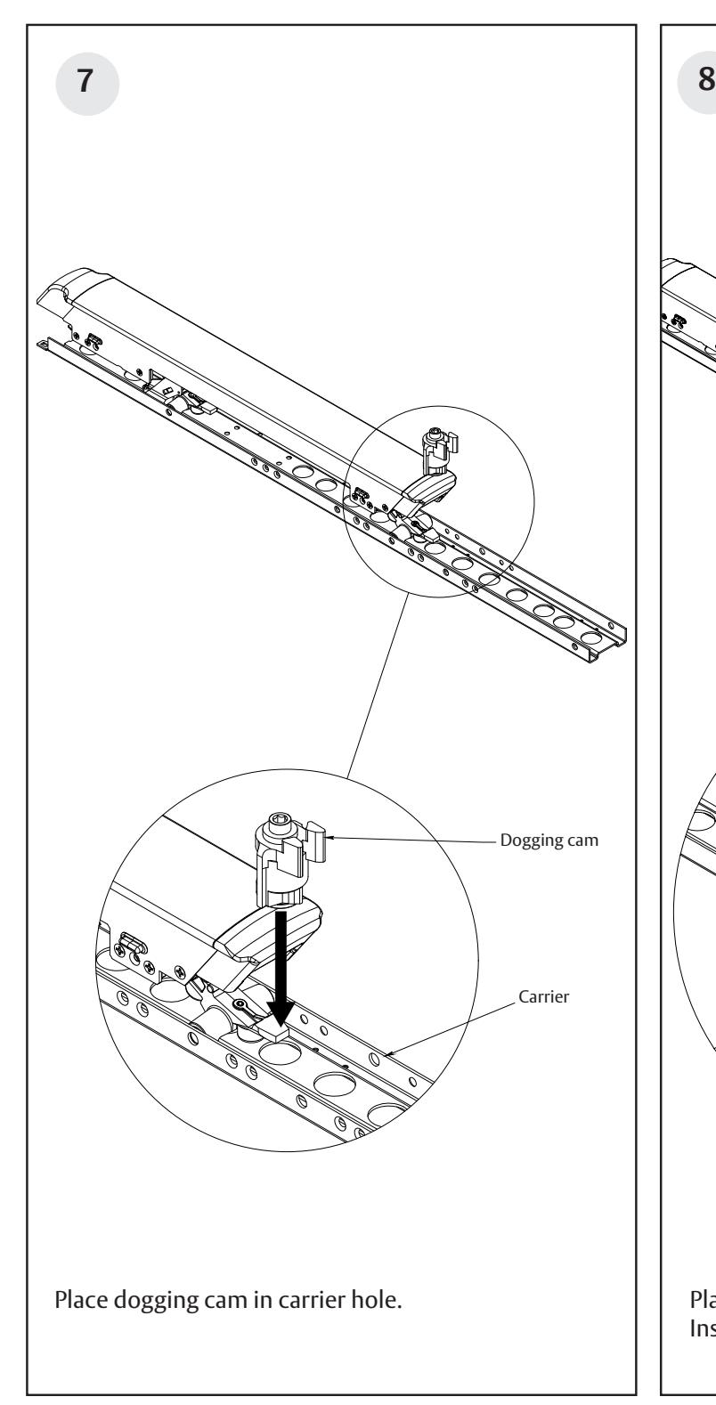 Corbin Russwin Cylinder Dogging for PED4000 and PED5000 Series Narrow and Wide Stile Installation Instructions_FM611 image on