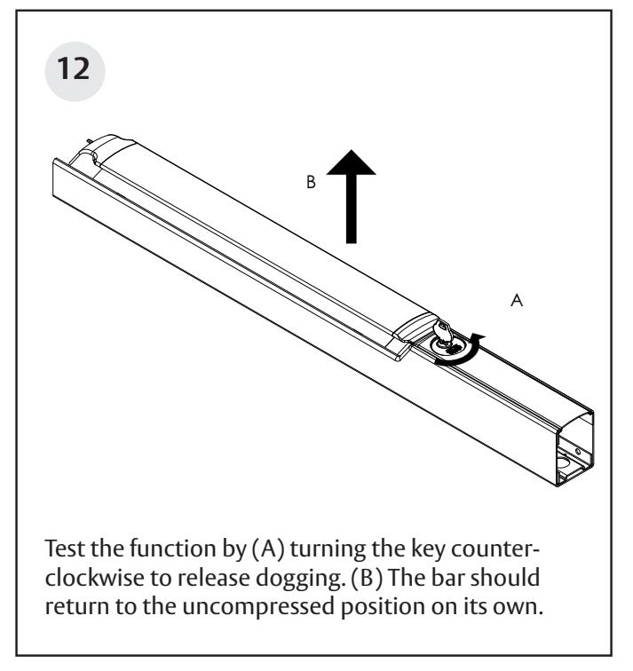 Corbin Russwin Cylinder Dogging for PED4000 and PED5000 Series Narrow and Wide Stile Installation Instructions_FM611 image on