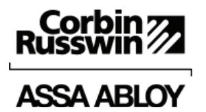 Corbin Russwin Cylinder Dogging for PED4000 and PED5000 Series Narrow and Wide Stile Installation Instructions_FM611 image on