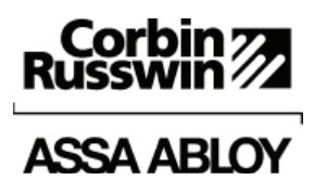Corbin Russwin Cylinder Dogging for PED4000 and PED5000 Series Narrow and Wide Stile Installation Instructions_FM611 image on