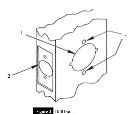 Corbin Russwin Cylindrical Lockset CL3500 Series Key In Lever Installation Instructions image on page 4