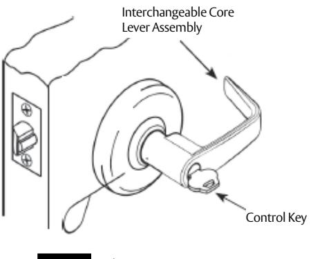 Corbin Russwin Cylindrical Lockset CL3500 Series Key In Lever Installation Instructions image on page 6
