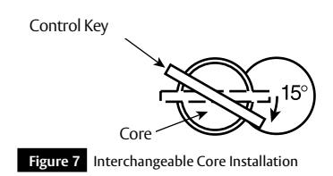 Corbin Russwin Cylindrical Lockset CL3500 Series Key In Lever Installation Instructions image on page 6