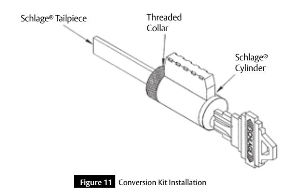 Corbin Russwin Cylindrical Lockset CL3500 Series Key In Lever Installation Instructions image on page 7