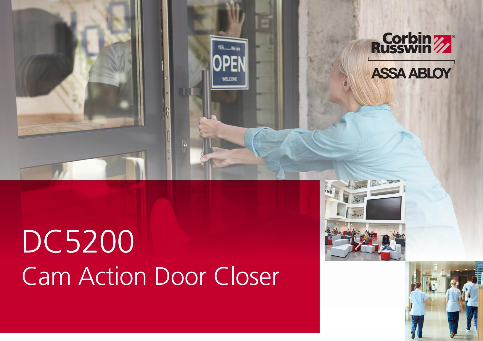 Corbin Russwin DC5200 Cam Action Door Closer Sell Sheet_46022 diagram on page 1