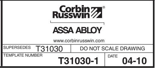 Corbin Russwin DC6000 Series DC6210, DC6410 Surface Door Closer with A2, A4, A5 Arms Heavy Duty Parallel Arm Mou…_T31030 diag