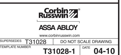 Corbin Russwin DC62900 Series DC62930 ETD-DE Electromechanical Closer-Holder Pull (Hinge) Side Mounting with Hin…_T31028 diag