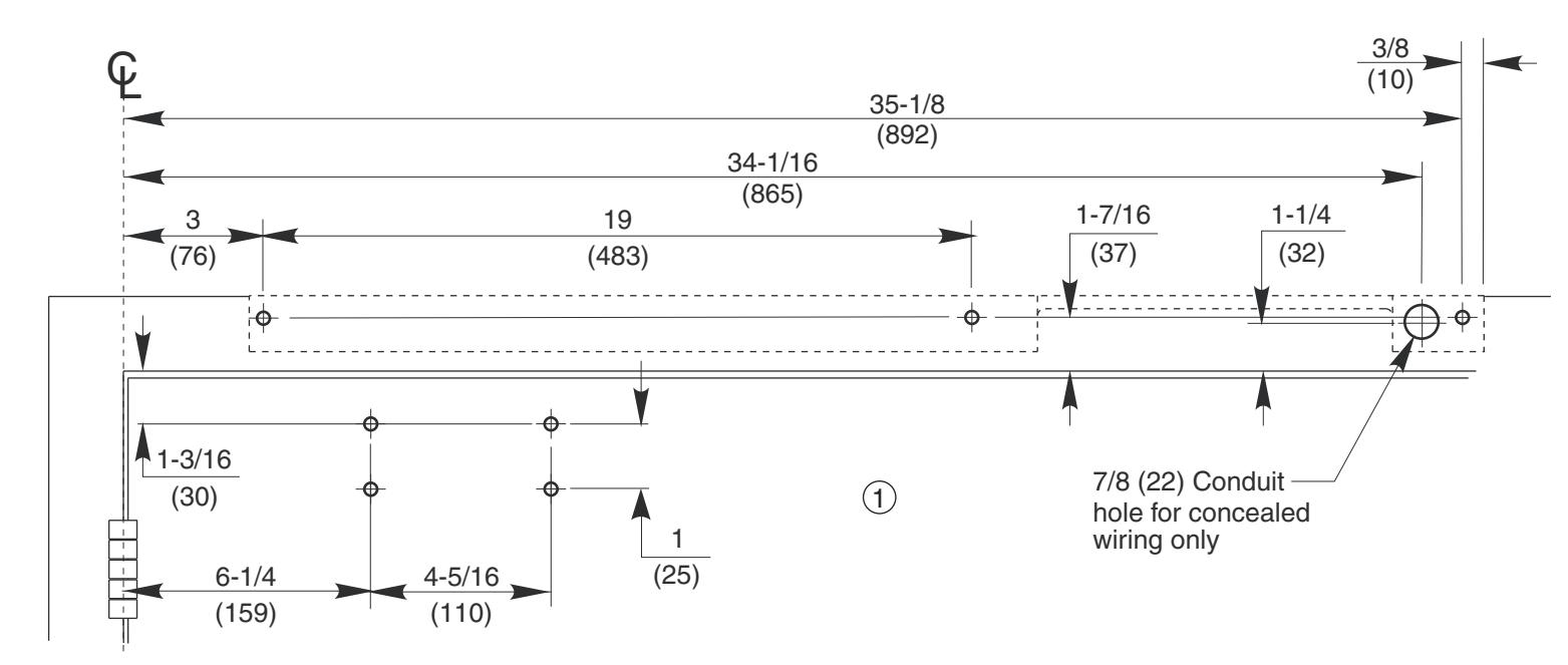 Corbin Russwin DC62900 Series DC62930 ETD Electromechanical Closer-Holder Pull (Hinge) Side Mounting with Hinge …_T31026 imag