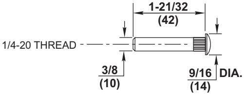 Corbin Russwin DC8000 Series DC8210 Surface Door Closer with A14 Arm Parallel Arm Mounting 754F25 Plate Template_T31066 image