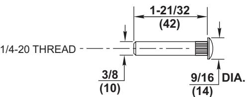 Corbin Russwin DC8000 Series DC8210 Surface Door Closer with A3 Arm Parallel Arm Mounting 754F25 Plate Template_T31056 diagra
