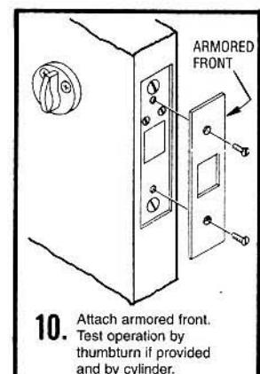 Corbin Russwin DL4000 Series Deadbolt Locks Installation Instructions_FM-8C diagram on page 1