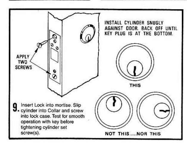 Corbin Russwin DL4000 Series Deadbolt Locks Installation Instructions_FM-8C image on page 1