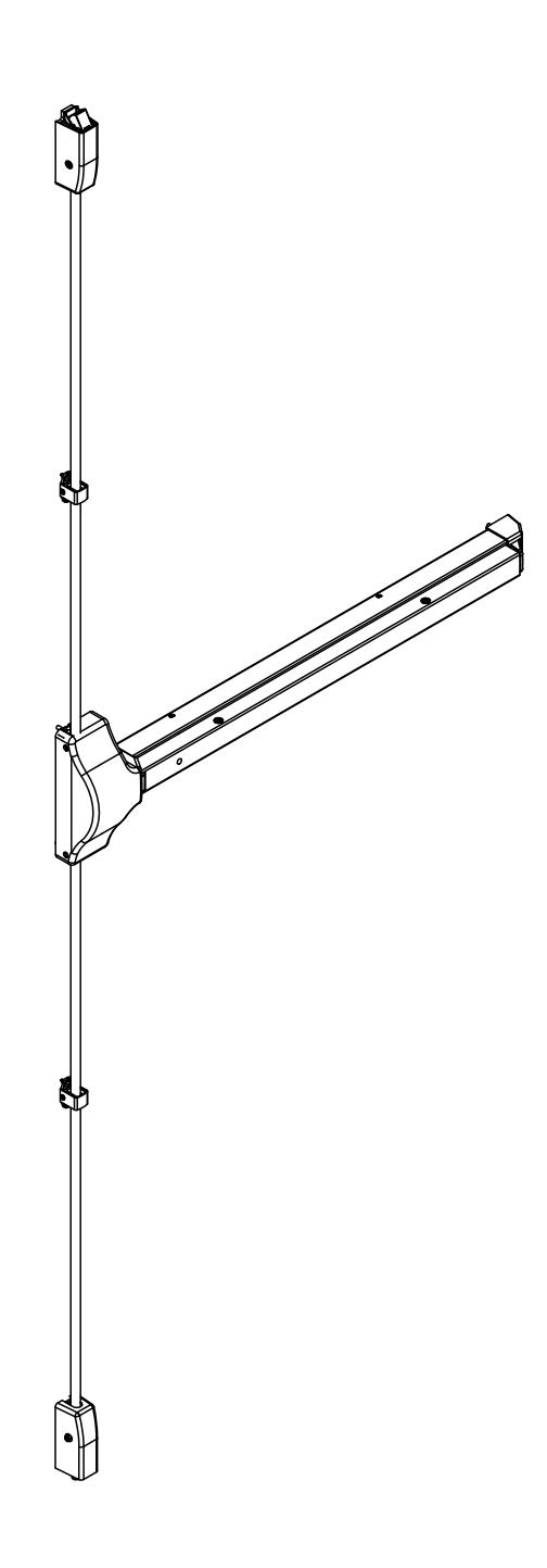 Corbin Russwin ED2000 Series ED2400(A) Wide Stile SVR Installation Instructions_FM572 image on page 1