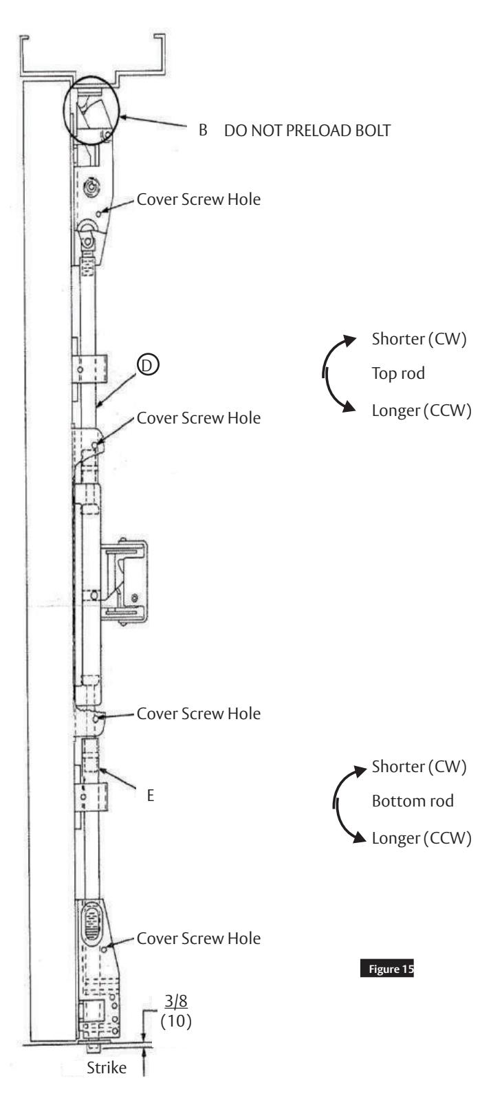 Corbin Russwin ED2000 Series ED2400(A) Wide Stile SVR Installation Instructions_FM572 image on page 13