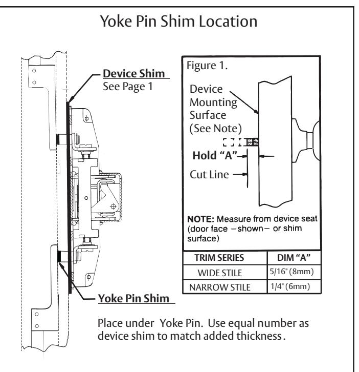 Corbin Russwin ED2000 Series and ASSA ABLOY ACCENTRA 1800, 2100 & 7000 Series Installation Instructions_MEMN18 diagram on pag