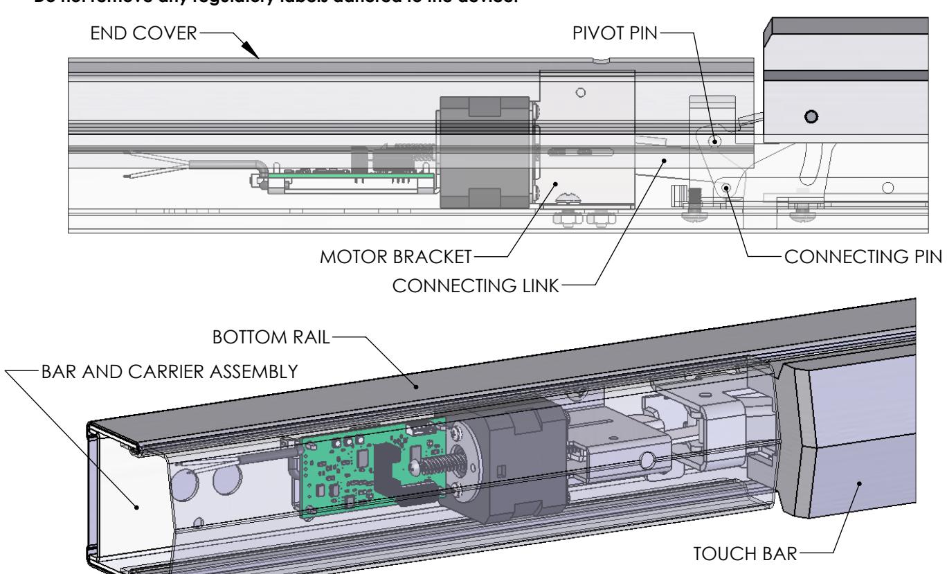 Corbin Russwin ED4000 ED5000 Electric Exit Device Kit Installation Instructions diagram on page 1