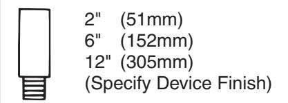 Corbin Russwin ED4400 Series Surface Vertical Rod Installation Instructions diagram on page 2