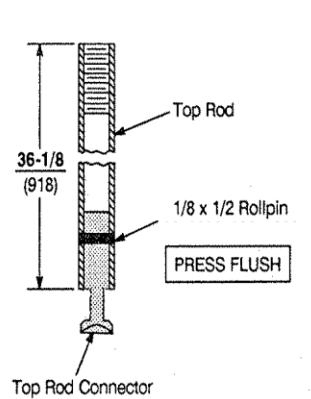 Corbin Russwin ED4400 Series Surface Vertical Rod Installation Instructions image on page 6