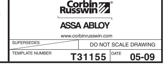 Corbin Russwin ED4400M(A) Narrow Stile SVR S09 Floor Strike Optional SNB Wood or Composite Door and H.M. Frame w…_T31155 diag
