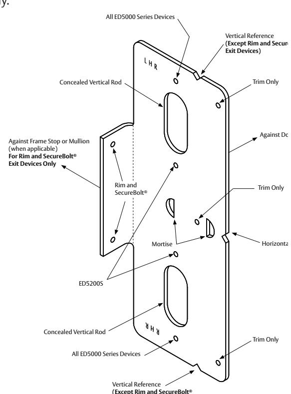 Corbin Russwin ED5000 Series ED5600(A) Wide Stile Mortise Installation Instructions_FM168 image on page 4