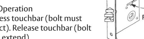 Corbin Russwin ED5000 Series ED5600(A) Wide Stile Mortise Installation Instructions_FM168 image on page 6