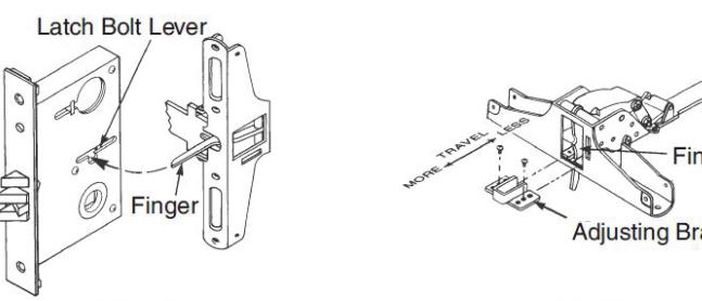 Corbin Russwin ED5000 Series ED5600(A) Wide Stile Mortise Installation Instructions_FM168 image on page 6