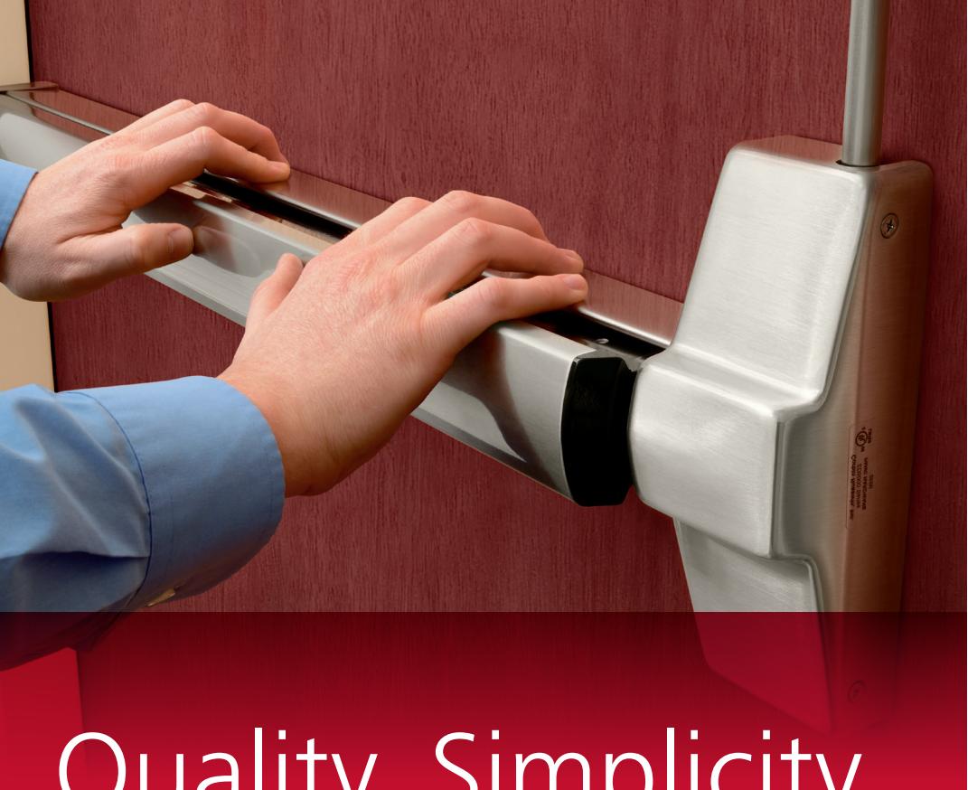 Corbin Russwin ED5000 Series Exit Devices Brochure_45389 image on page 1