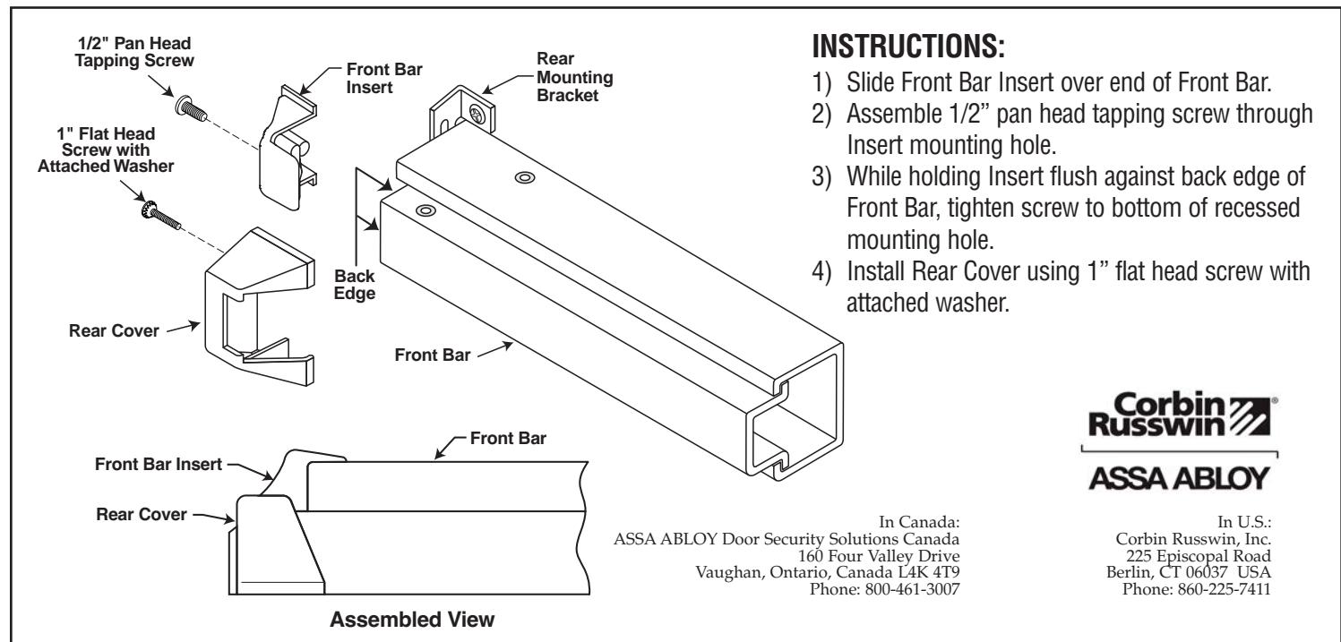 Corbin Russwin ED5000 Series Installation Instructions diagram on page 1
