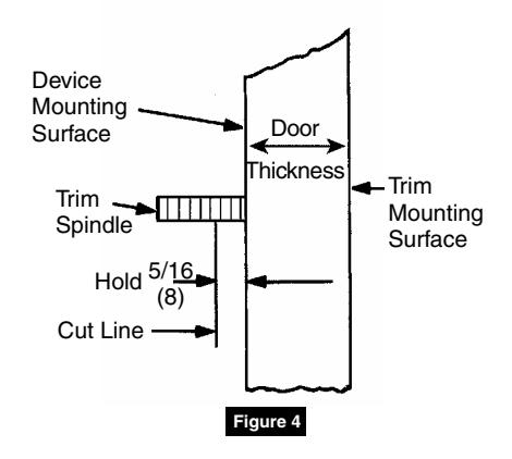 Corbin Russwin ED5000 Series TH910 Trim Installation Instructions image on page 4