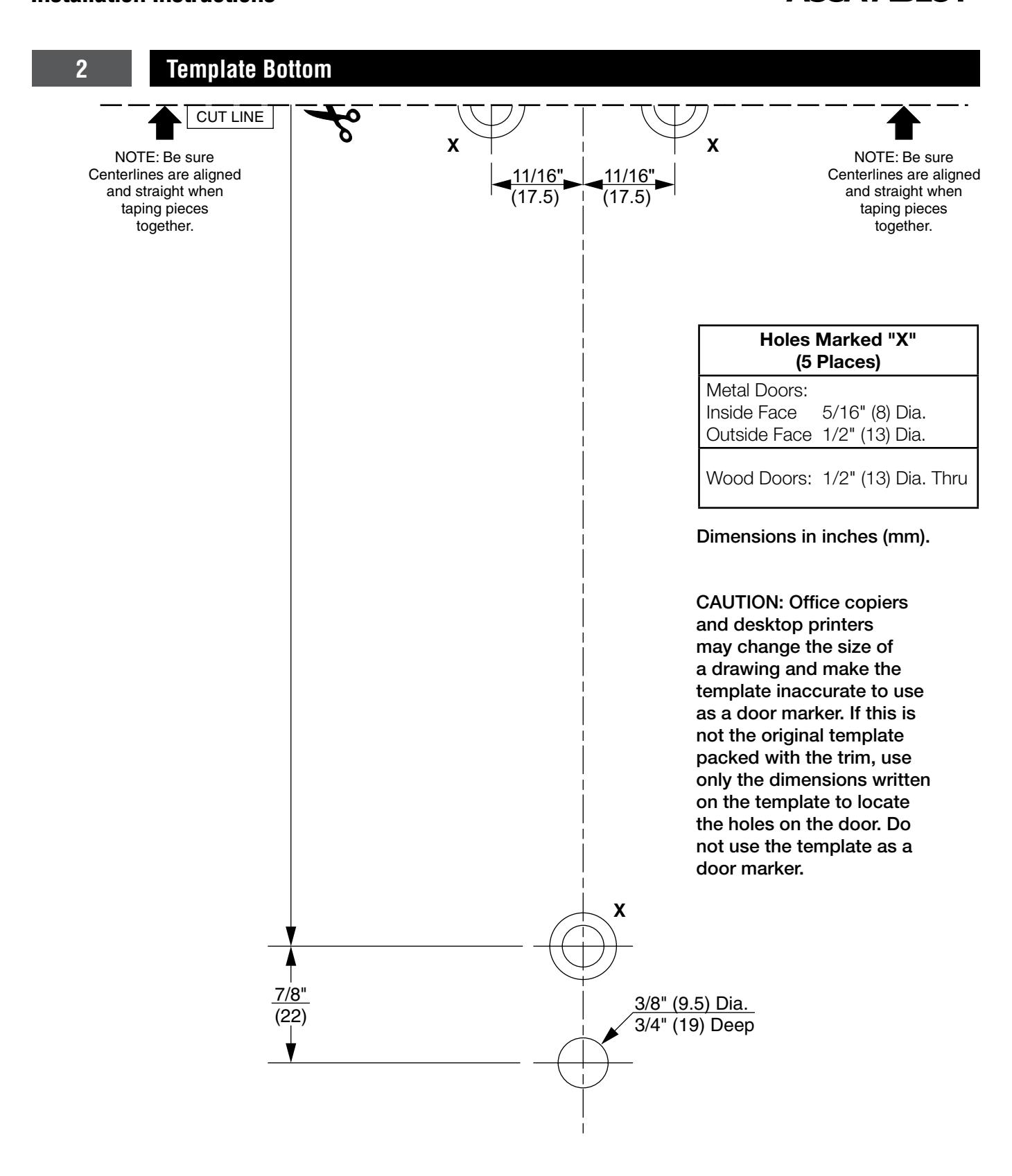 Corbin Russwin ED5000 Series TH955 and TH959 Trim Installation Instructions diagram on page 4