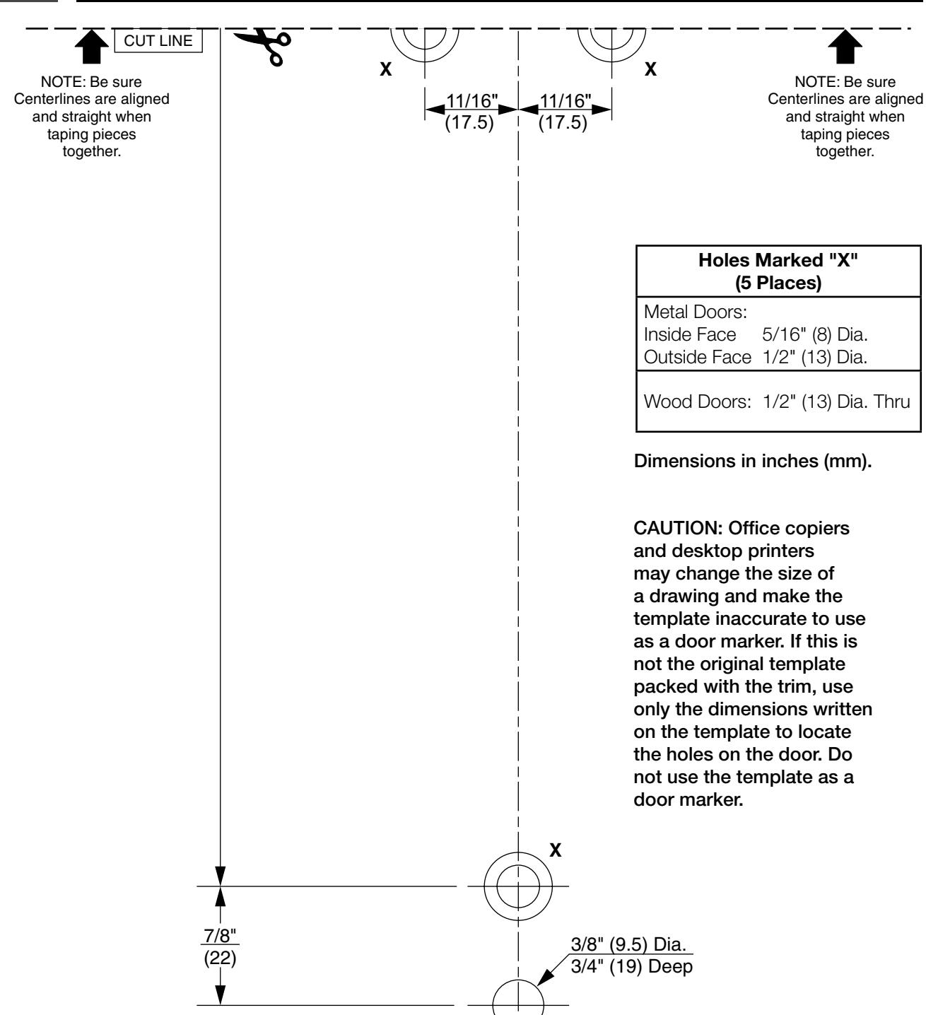 Corbin Russwin ED5000 Series TH957 Trim Installation Instructions diagram on page 3