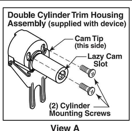 Corbin Russwin ED5202S(A) Series SecureBolt Double Cylinder Exit Device Installation Instructions_FM219 diagram on page 1