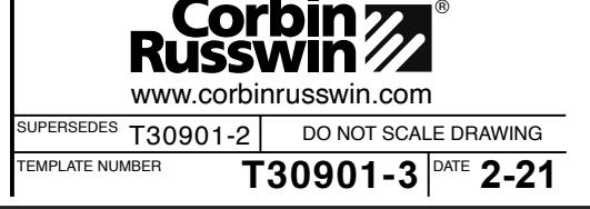 Corbin Russwin ED5470(B) M55 Wide Stile SVR Less Bottom Rod Wood or Composite Door and H.M. Frame Template_T30901 image on pa