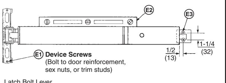 Corbin Russwin ED5600 Series Mortise Exit Devices Installation Instructions image on page 1