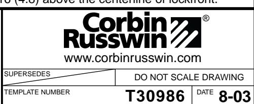 Corbin Russwin ED5602(A) Wide Stile Double Cylinder Mortise ANSI A115.1 Strike Optional SNB Pair of Wood or Comp…_T30986 diag