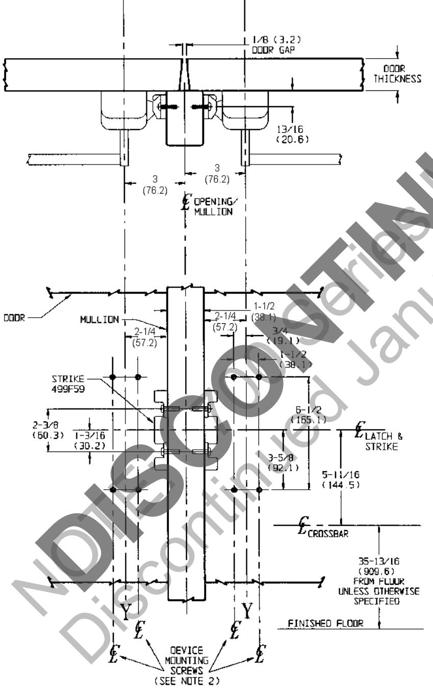 Corbin Russwin ED6200A Series Template_T30944 diagram on page 1