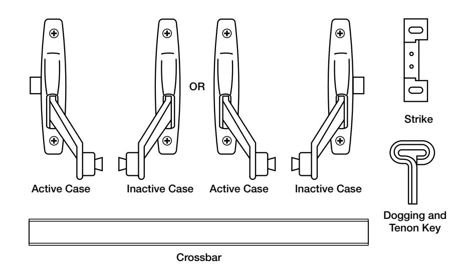Corbin Russwin ED7200 Series Reversible Rim Exit Device Installation Instructions image on page 1