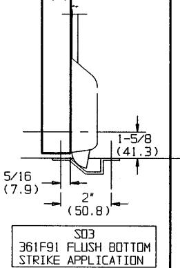 Corbin Russwin ED7400 Narrow Stile Vertical Rod Template_T30472 diagram on page 1