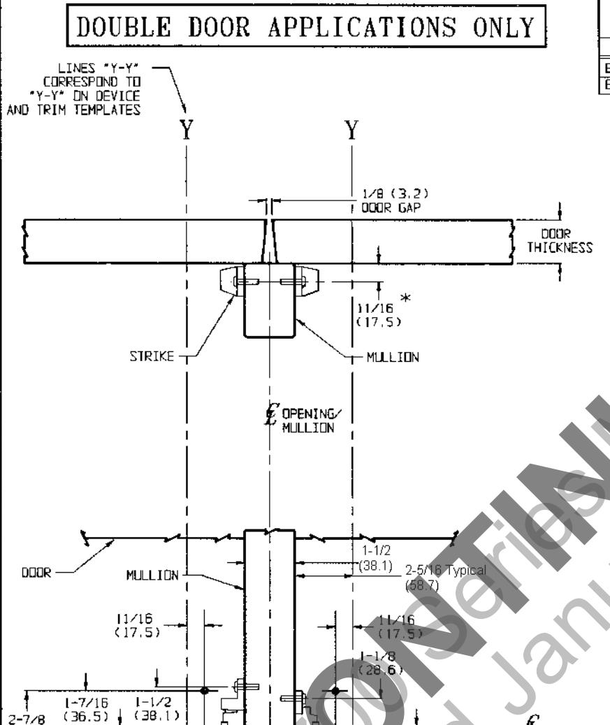 Corbin Russwin ED8200 Series Template_T30942 diagram on page 1
