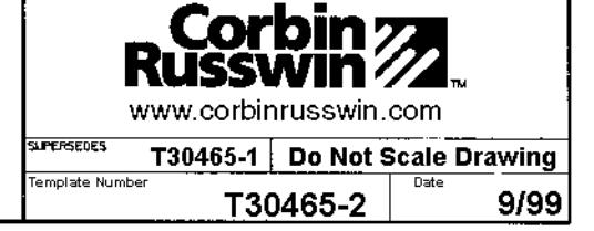 Corbin Russwin ED8200A Series Rim Template_T30465 image on page 1