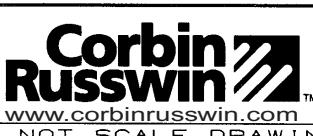 Corbin Russwin ED8400A Series Vertical Rod Exit Device Template_T30467 image on page 1