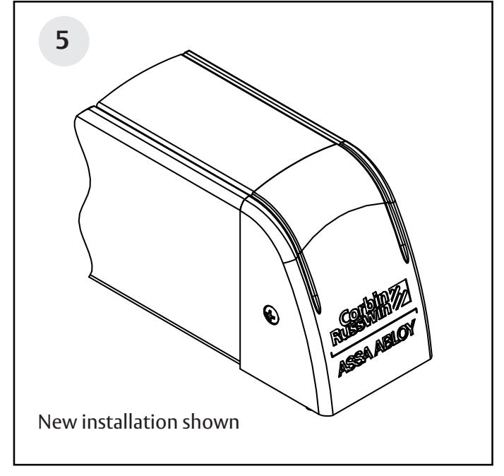 Corbin Russwin End Cap Mounting Plate for PED4000 and PED5000 Series Narrow and Wide Stile Installation Instruct…_FM610 image