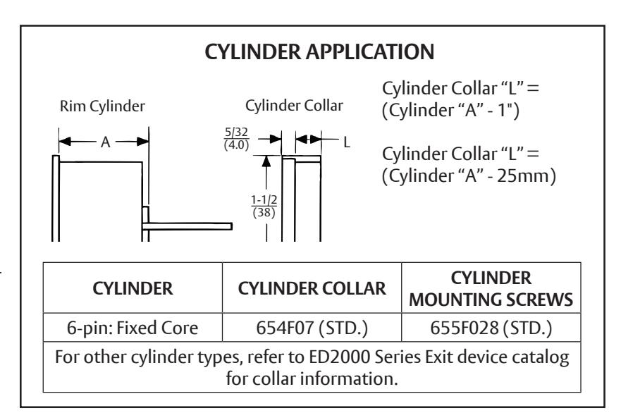 Corbin Russwin F1857ET, P1850ET, and P1857ET Trim for ED2000 Series Wide Stile Installation Instructions_FM652 diagram on pag