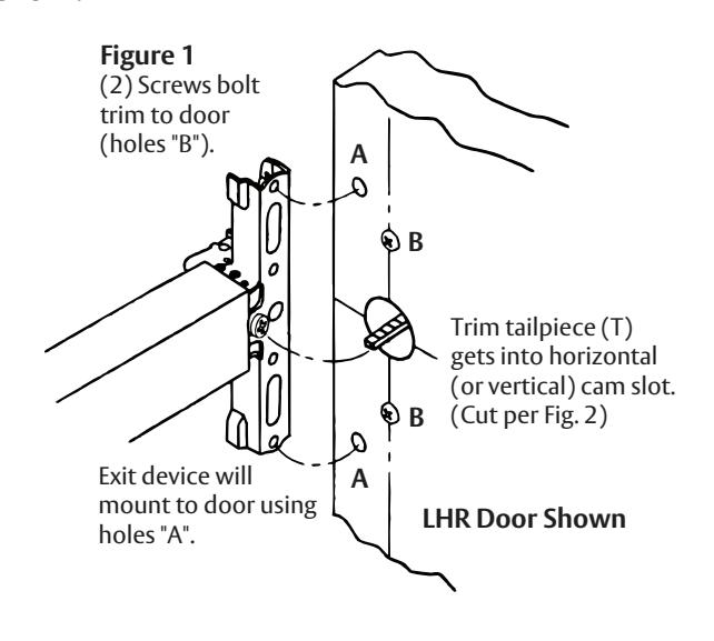 Corbin Russwin F1857ET, P1850ET, and P1857ET Trim for ED2000 Series Wide Stile Installation Instructions_FM652 diagram on pag