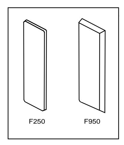 Corbin Russwin F250 and F950 Trim for ED5200, ED5400, ED5800 Wide Stile Mortise, Rim, CVR, SVR Metal Door Templa…_T30817 imag