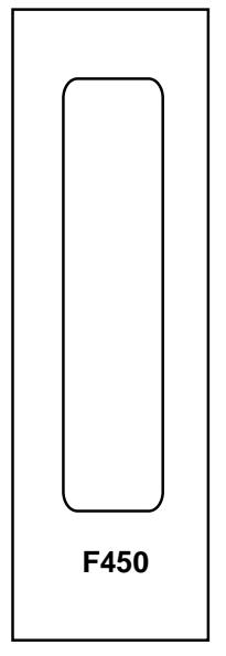 Corbin Russwin F450 Narrow Escutcheon Trim for ED4200, ED4400, ED4800 Narrow Stile Rim, CVR, SVR Wood or Composi…_T30846 imag