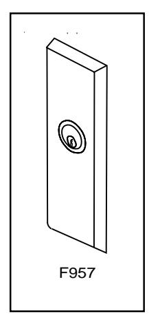 Corbin Russwin F957 Trim for ED5200, ED5400, ED5800 Wide Stile Rim, SecureBolt, CVR, SVR with IK (INTELLIKEY) Wo…_T30963 imag